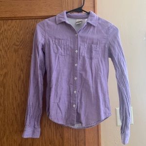 Light purple button up collared shirt